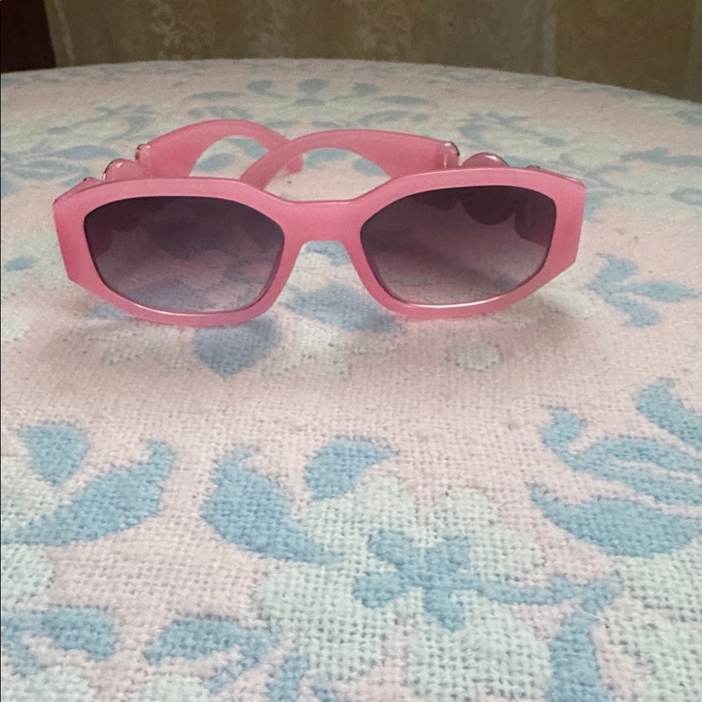 *NEW* PINK PEARL Fashion Designer-Style Monogram Sunglasses NEW - Picture 2 of 4